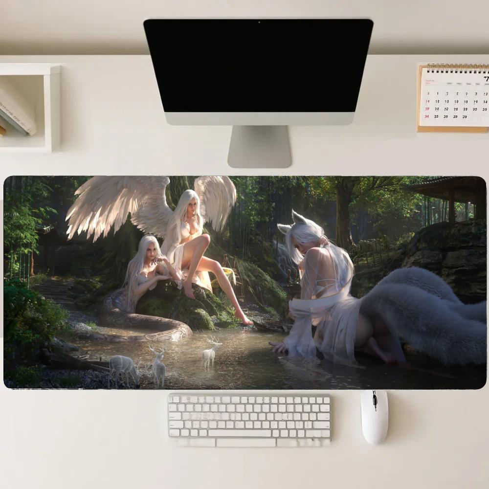 Gaming Accessories For Pc Setup - Forest girl Gaming Mats Extended Pad