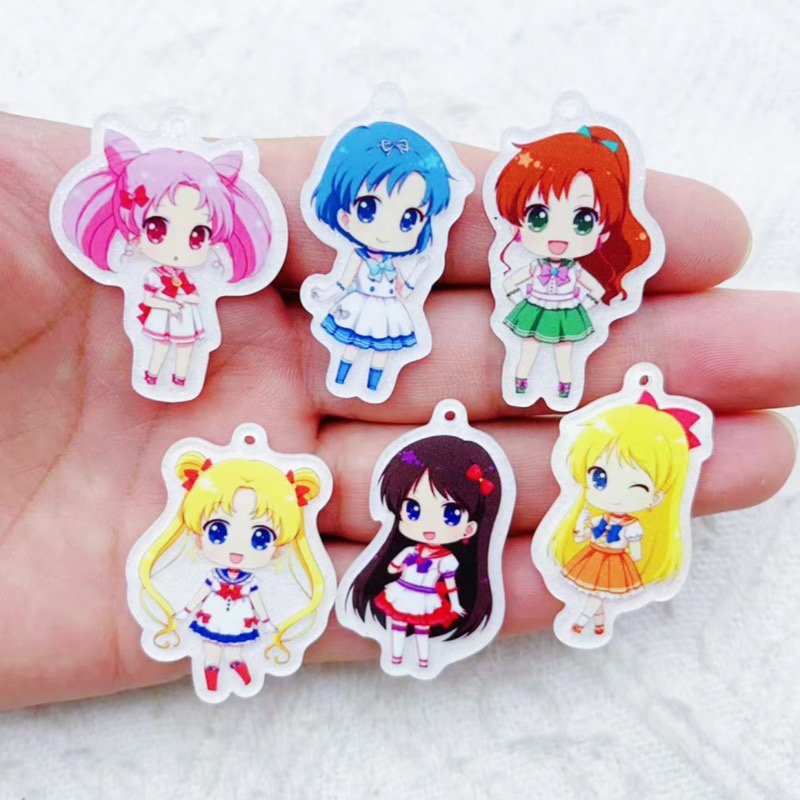 Gaming Accessories Gifts - 10pcs Acrylic Cartoon Accessories Earrings Bracelet
