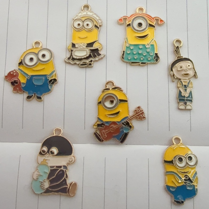 Gaming Accessories Gifts - 10pcs alloy drip oil cartoon pendant,