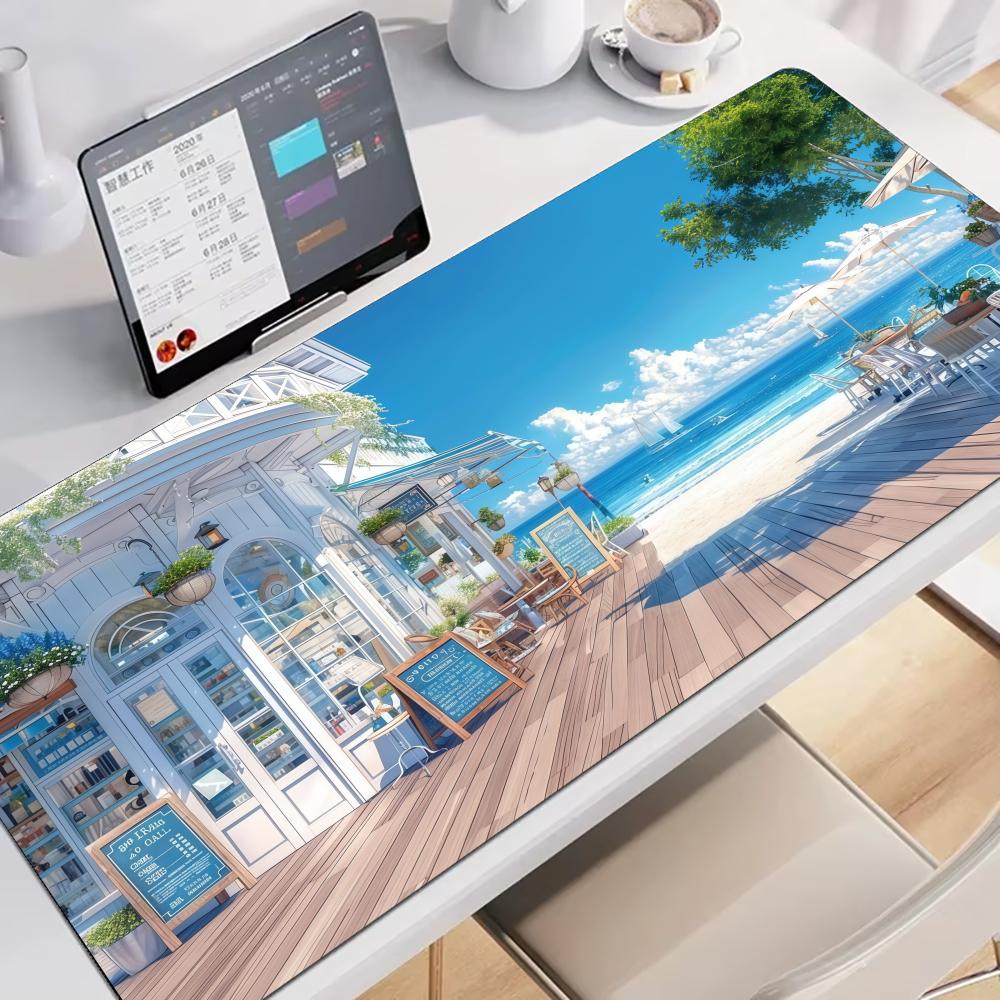 Gaming Accessories Store - Seaside Convenience Store Mouse Pad Large