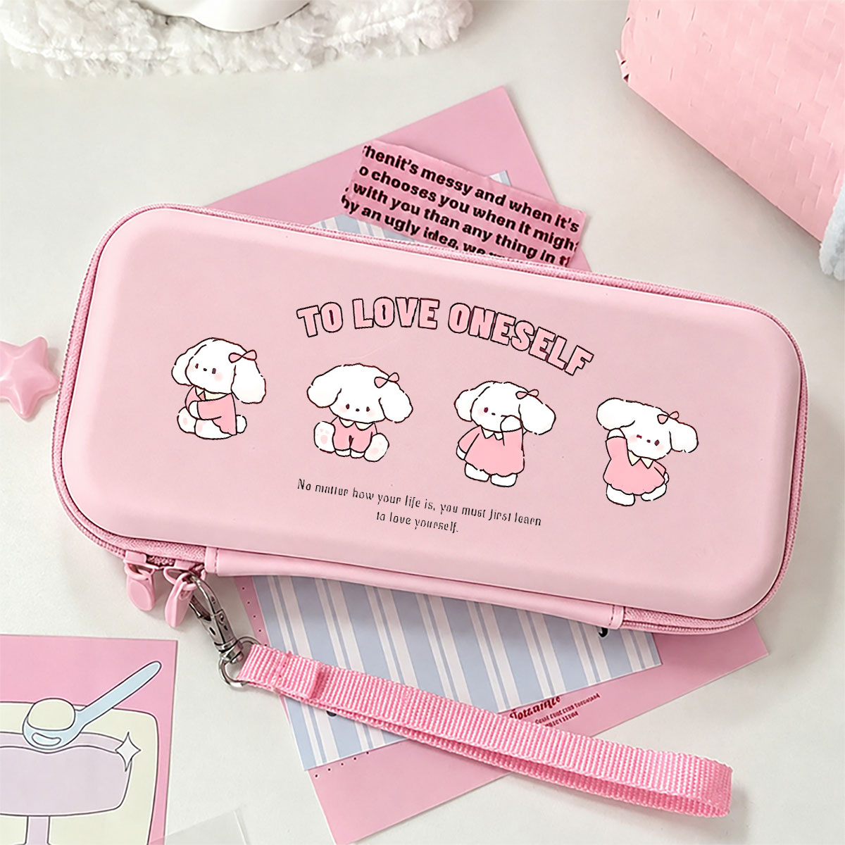 Gaming Accessories Bag - Macaron Color Hard Storage Bag Portable