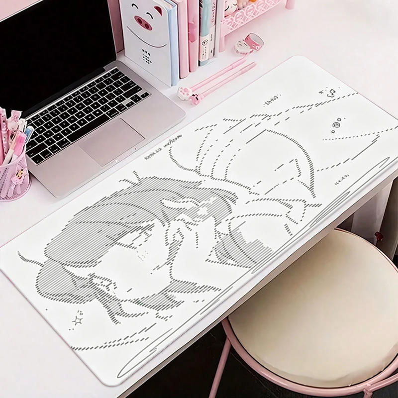 Gaming Accessories Setup - 1Pcs Leather Mouse Pad Anime Angel