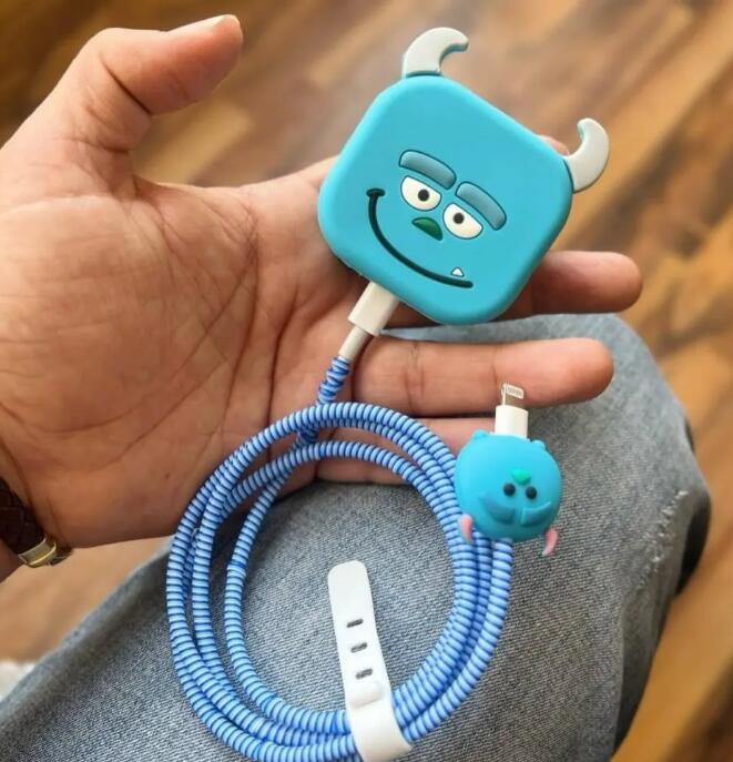 4Pcs/Set Cute 3D Cartoon Cable - Sleeved Cable Kit 评论和价格