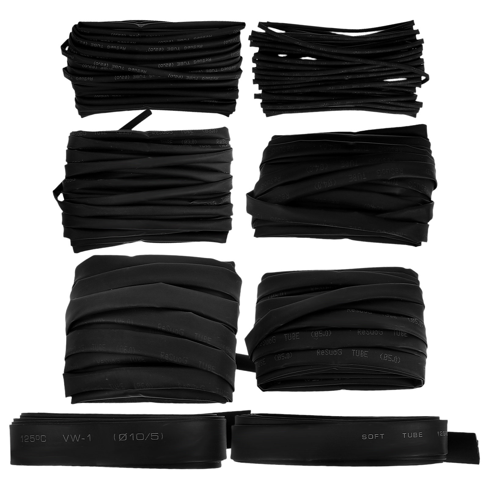 8Pcs Heavy Duty Heat Shrink Tu - Sleeved Cable Kit 评论和价格