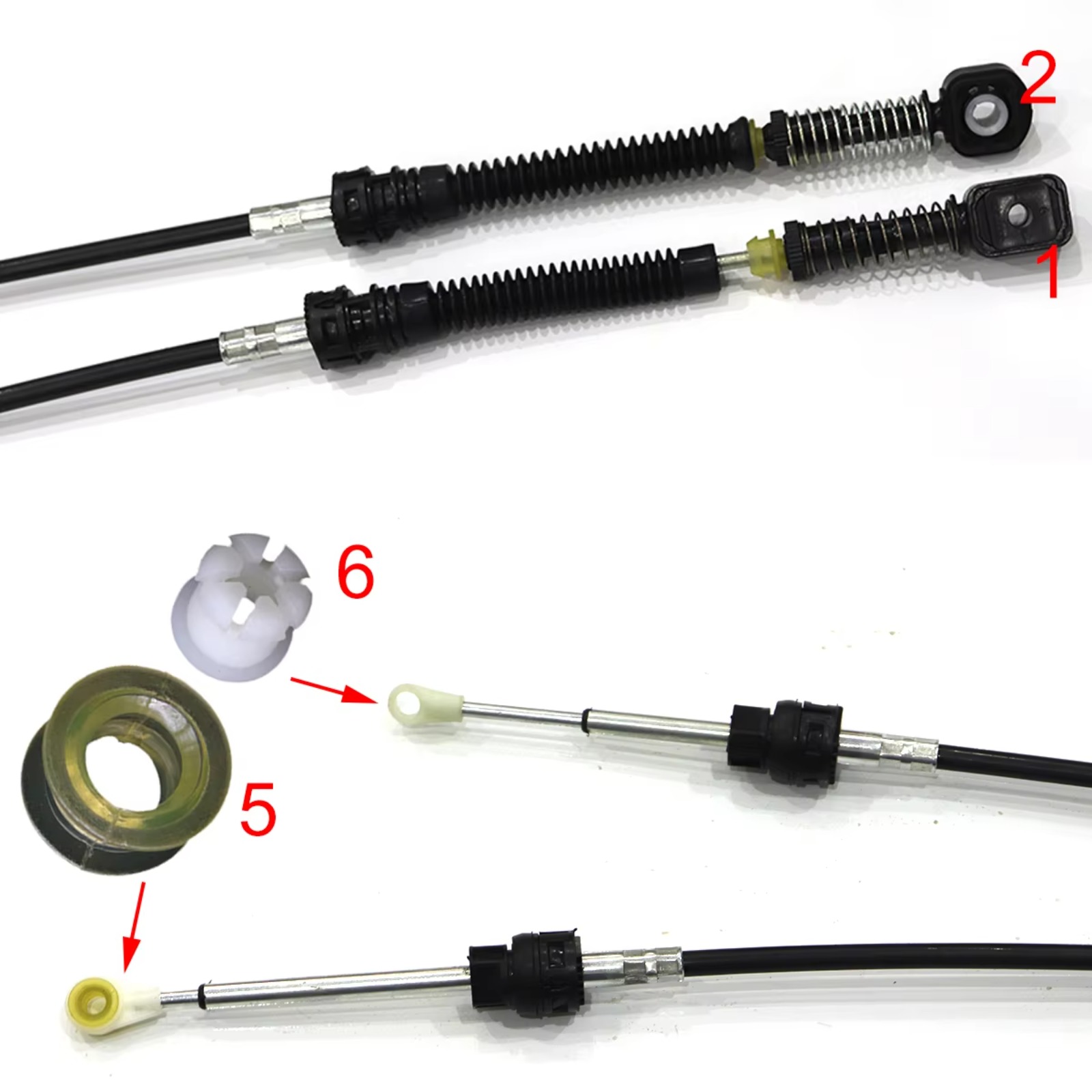Manual Gear Shift Selector Lev - Sleeved Cable Kit 评论和价格
