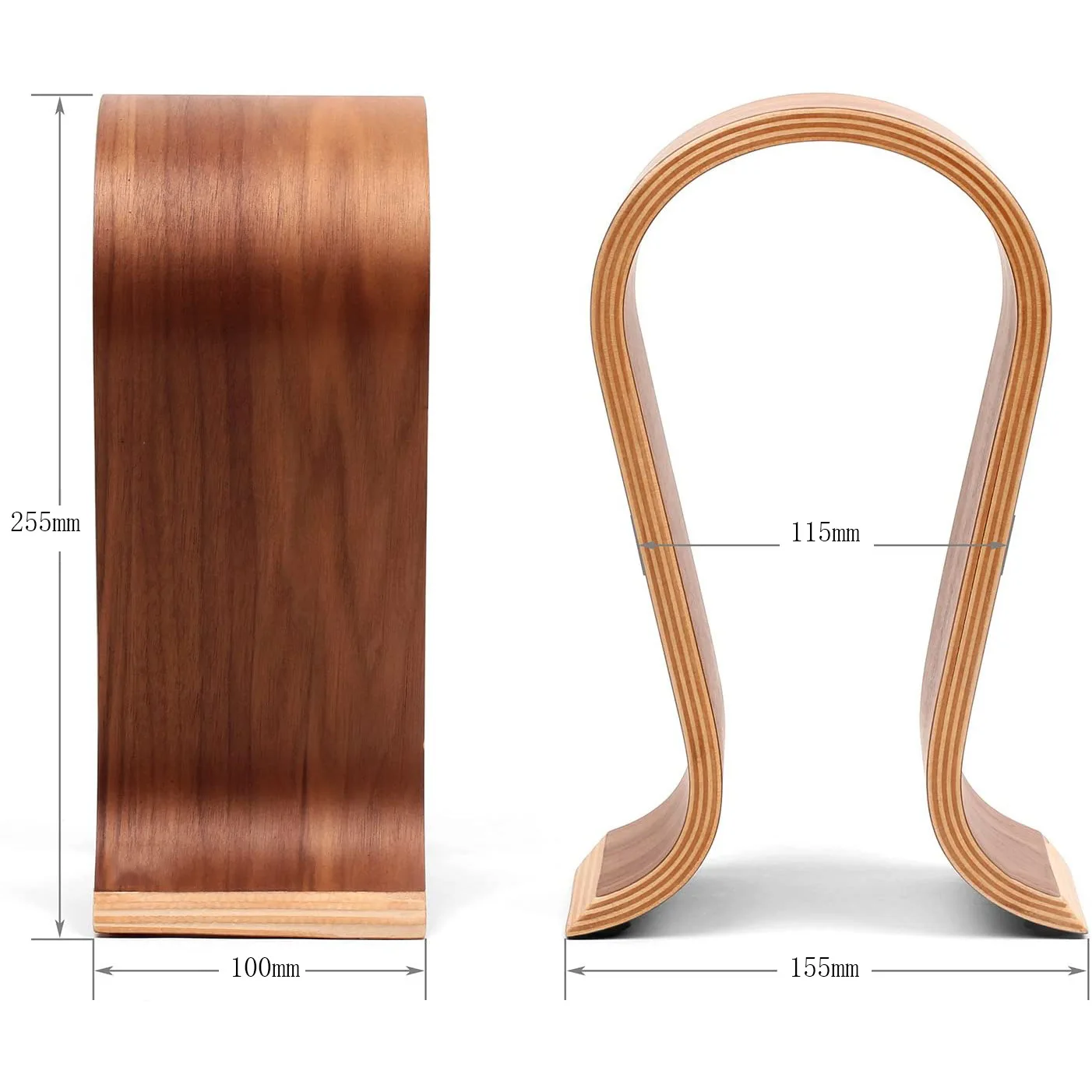 Universal Walnut Wood Headphon - Gaming Accessories Setup 评论和价格