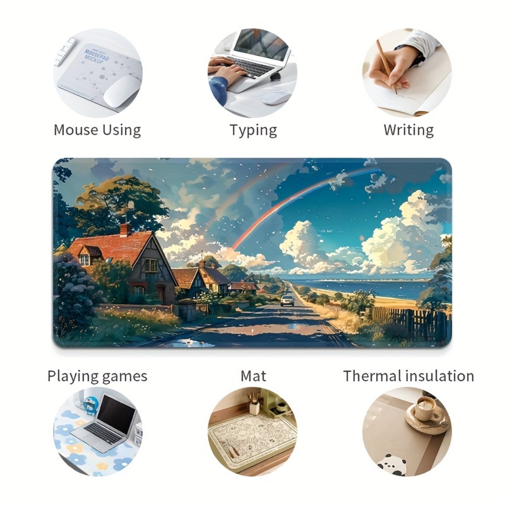 Large coastal village desktop  - Gaming Accessories For Pc Setup 评论和价格