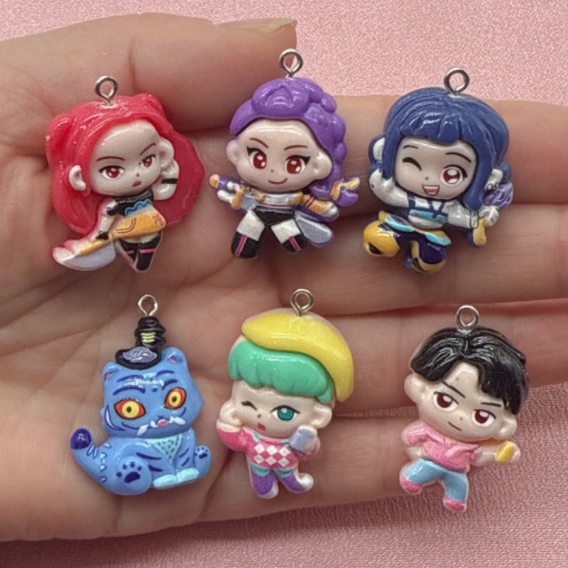 10pcs resin cartoon pendant, D - Gaming Accessories Gifts 评论和价格