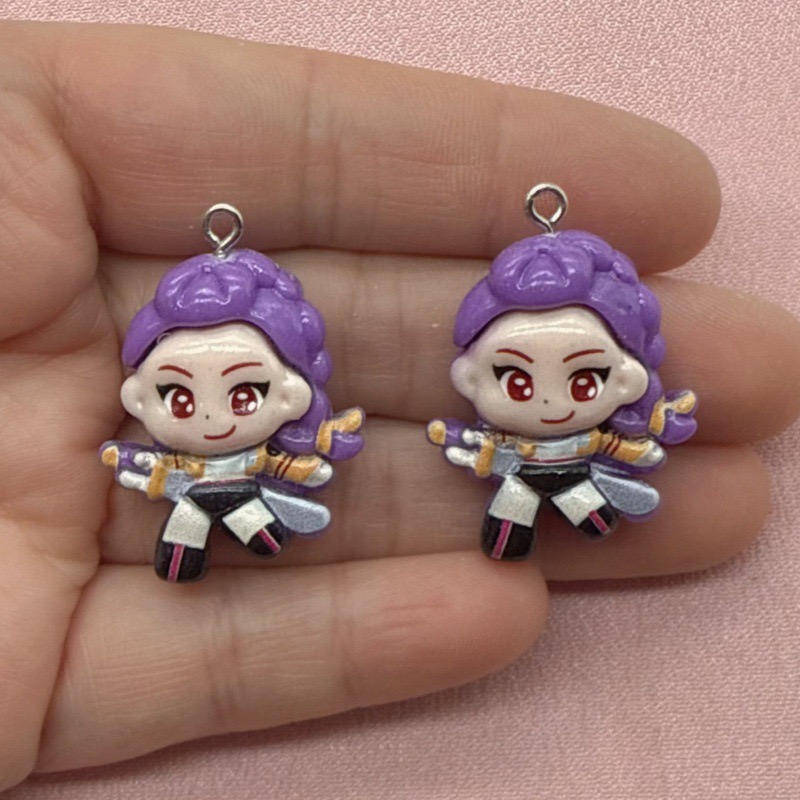 10pcs resin cartoon pendant, D - Gaming Accessories Gifts 评论和价格