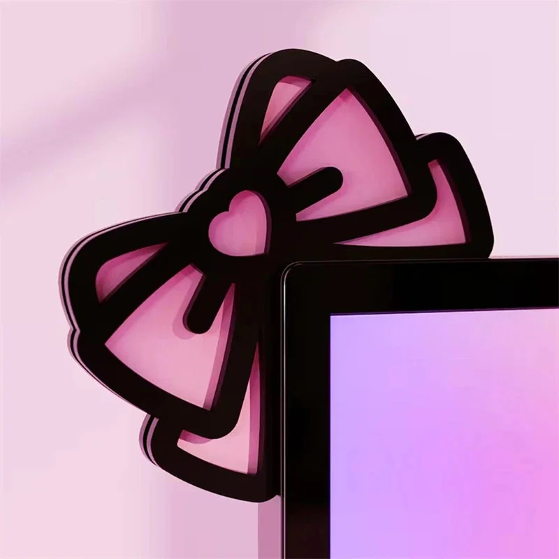 Kawaii Pink Acrylic Bow Monito - Gaming Accessories For Pc Setup 评论和价格