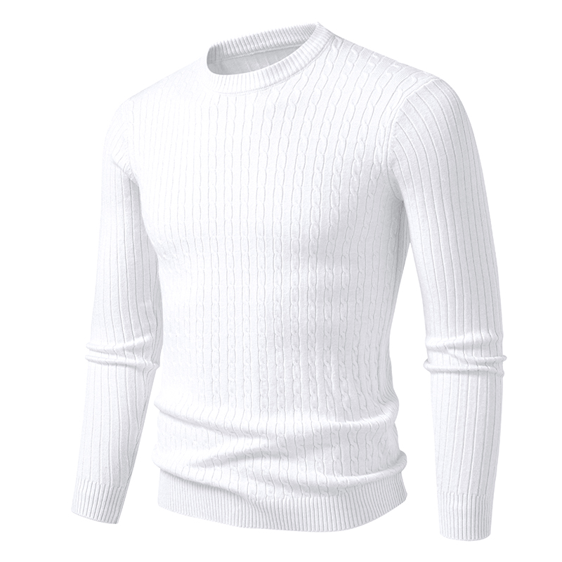 new Mens Crew Neck Sweaters Lo - Sleeved Cable Kit 评论和价格