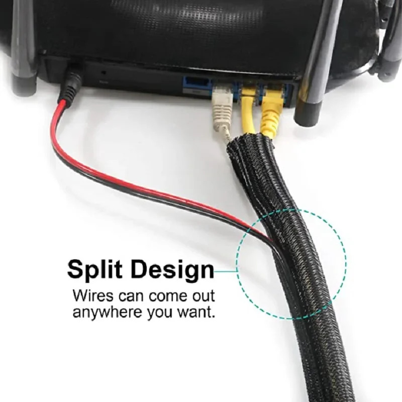 1m 3m 5m braided cable sleeve  - Sleeved Cable Kit 评论和价格