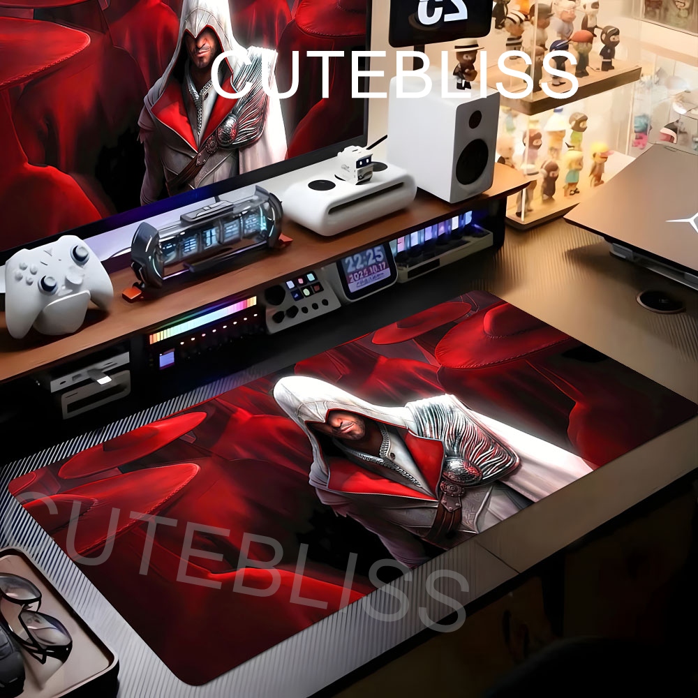 PC Large Gaming Mousepad Assas - Gaming Accessories Gift For Boyfriend 评论和价格