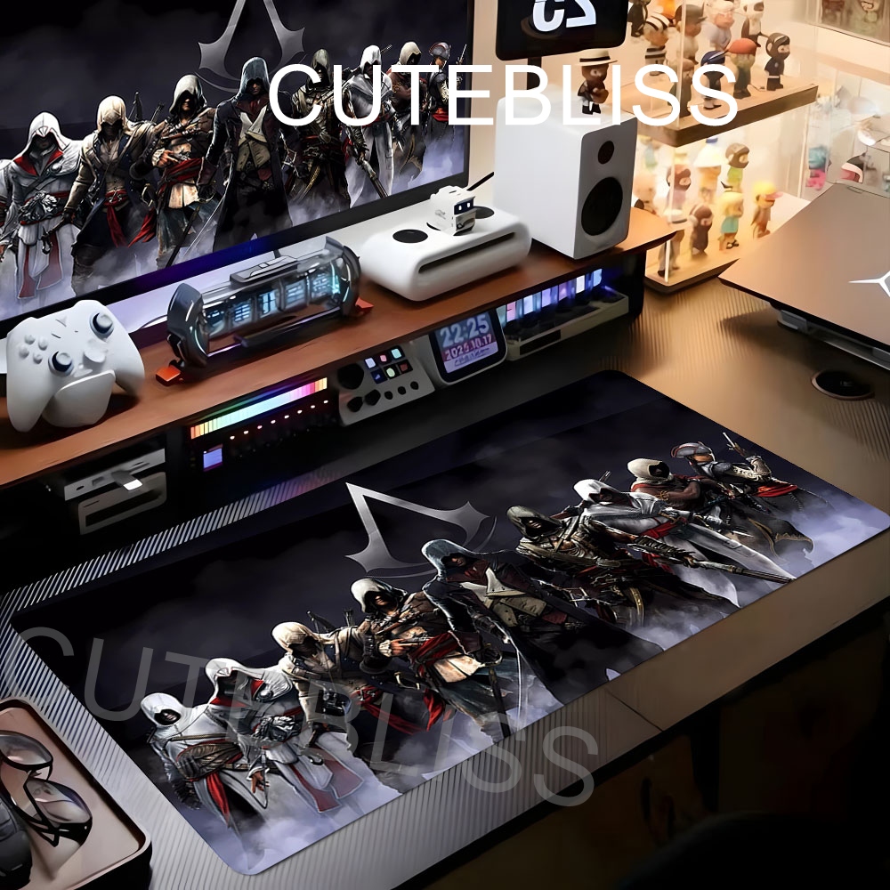 PC Large Gaming Mousepad Assas - Gaming Accessories Gift For Boyfriend 评论和价格