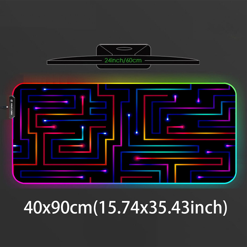 Xxl Mouse Pad 900x400 Neon Cir - Gaming Accessories For Pc Setup 评论和价格