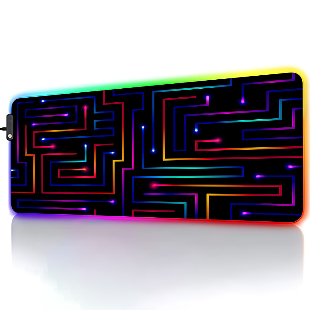 Xxl Mouse Pad 900x400 Neon Cir - Gaming Accessories For Pc Setup 评论和价格